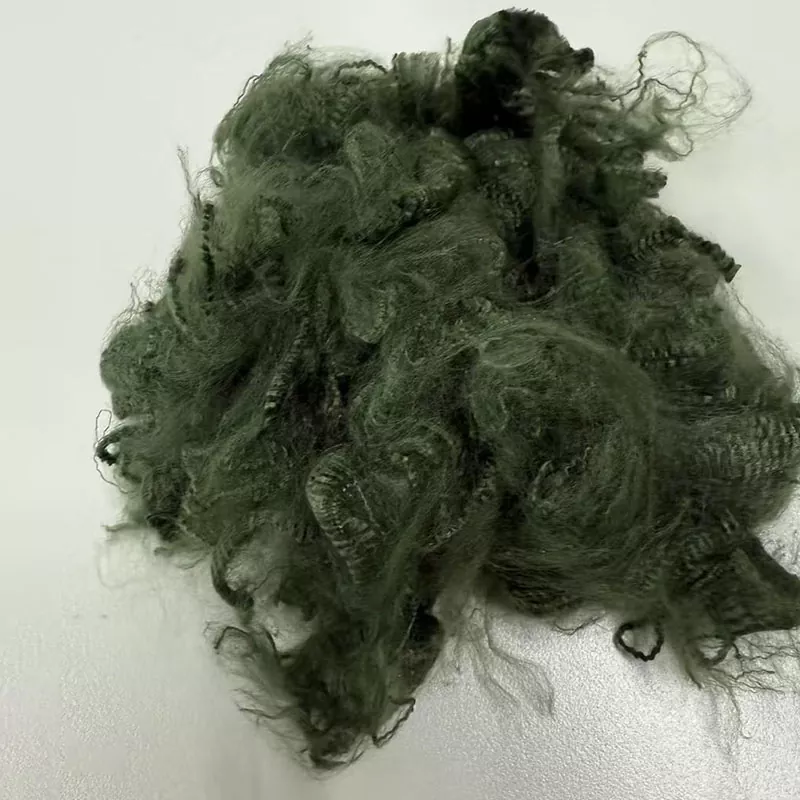 Aramida verde do exército fibra curta