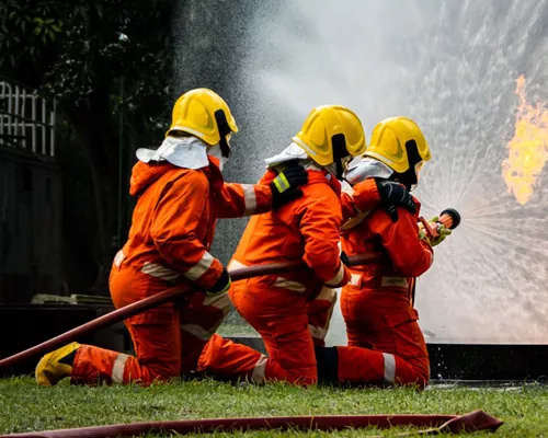 Roupa de proteção contra bombeiros de trabalho